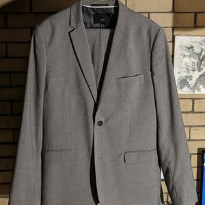 H&M Slim Fit Grey Suit